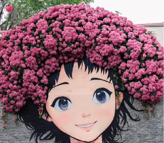 个旧墙体彩绘-网红墙打卡