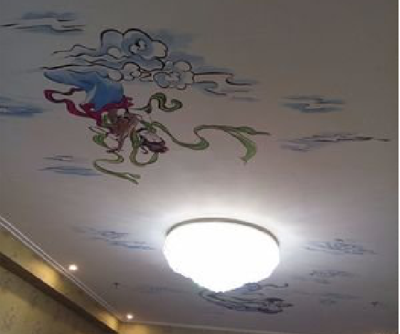 个旧如何快速绘制天花板上的手绘墙？